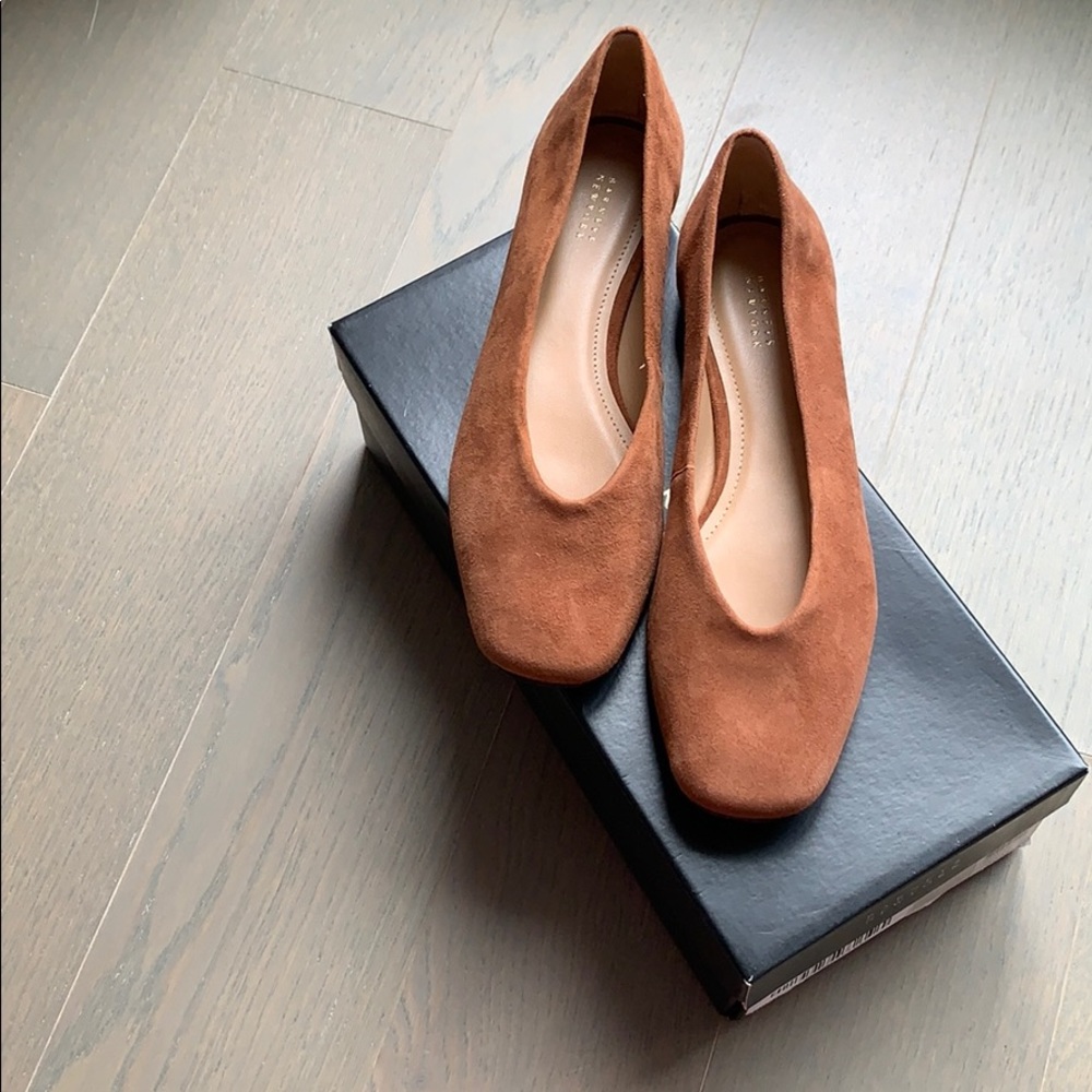 Barneys New York Amber Suede Flat